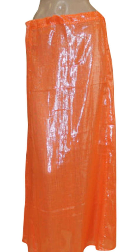 Orange  shimmer Indian saree Petticoat Underskirt belly dancing Lehanga slip