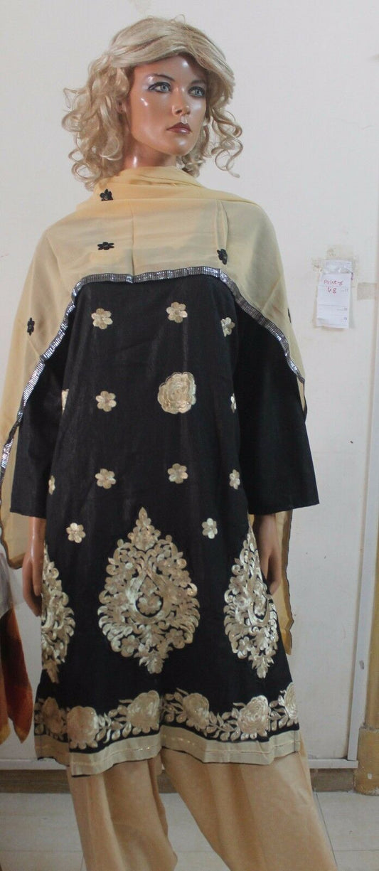 Black Salwar kameez  Chest  Plus size 48  New arrivals