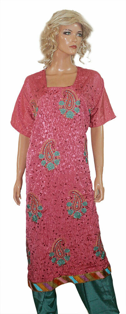 Pink Stitched Exclusive Pakistani dress Crepe Designer salwar Kameez  Chest  56