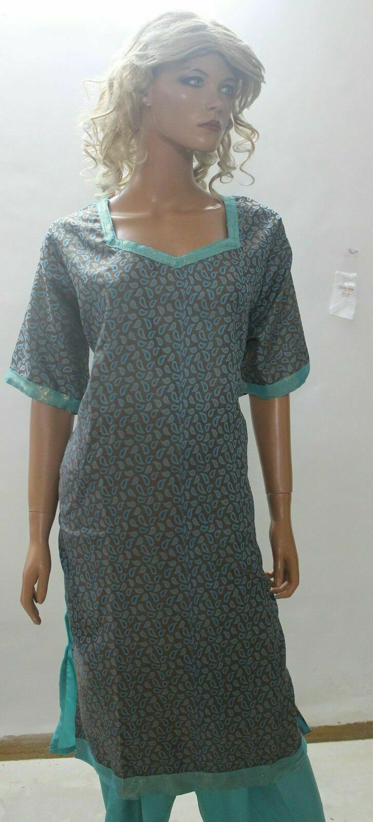 Blue Boutique Salwar kameez chest Plus size 52 Crepe Noor Clothing