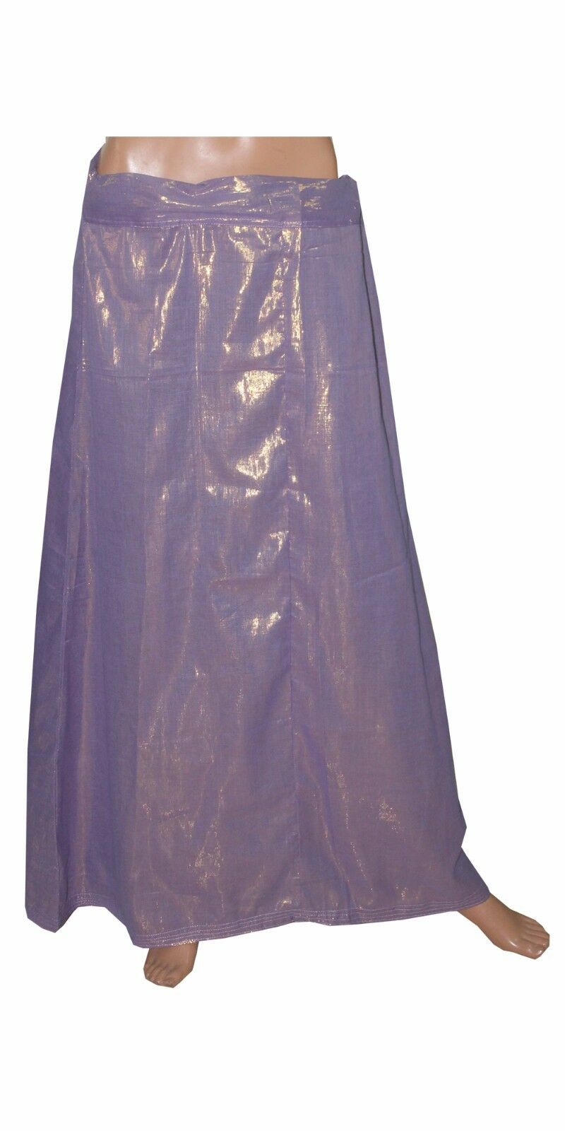 Purple Shimmer Indian sari Petticoat Underskirt belly slip New Arrivals