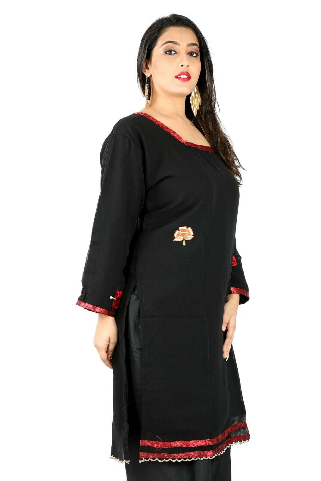 Black  Wedding Party Wear Designer Salwar Kameez chest Plus Size 50