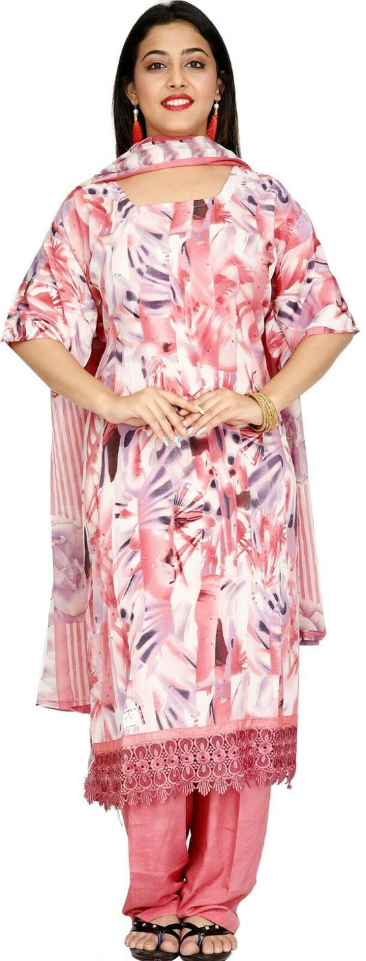 Dusty Pink   Wedding Party Wear Designer Salwar Kameez chest Plus Size 56