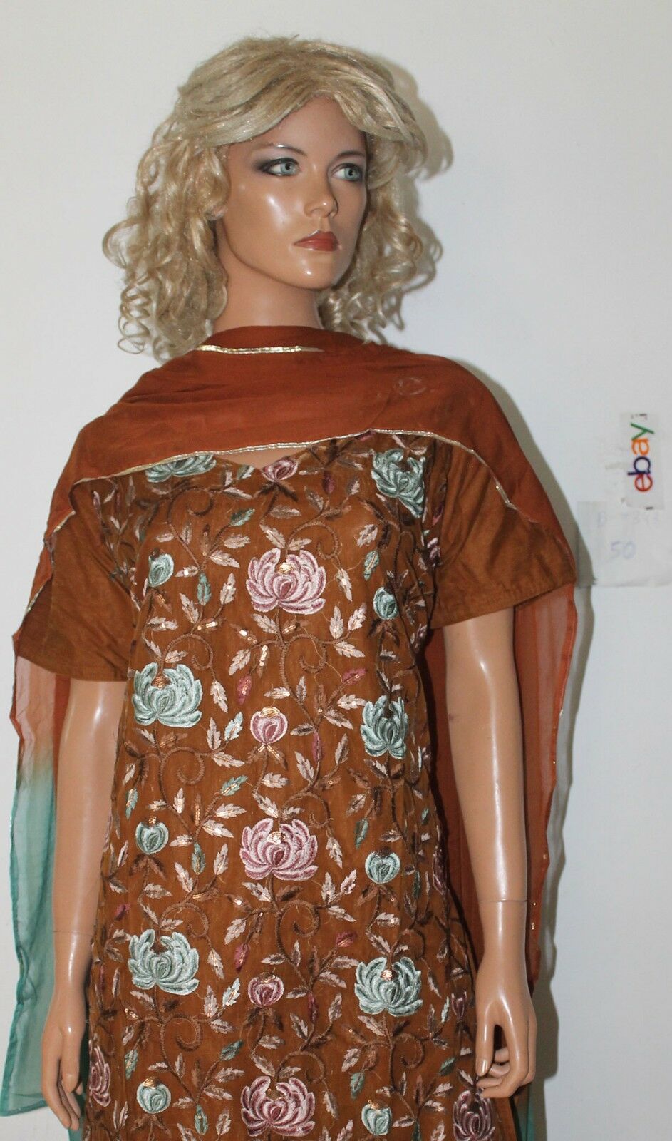 Brown  Cotton Designer Wear By Manha Patel Dress chest size 50