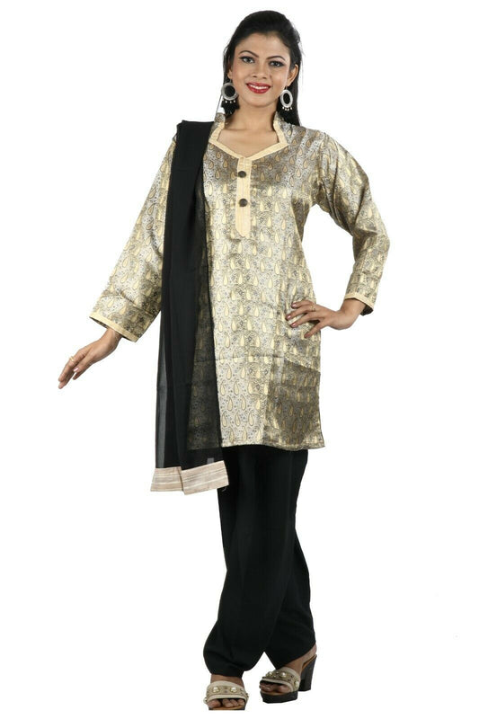 Grey  Silk pieces Wedding Party Wear Designer Salwar Kameez chest Plus Size 48