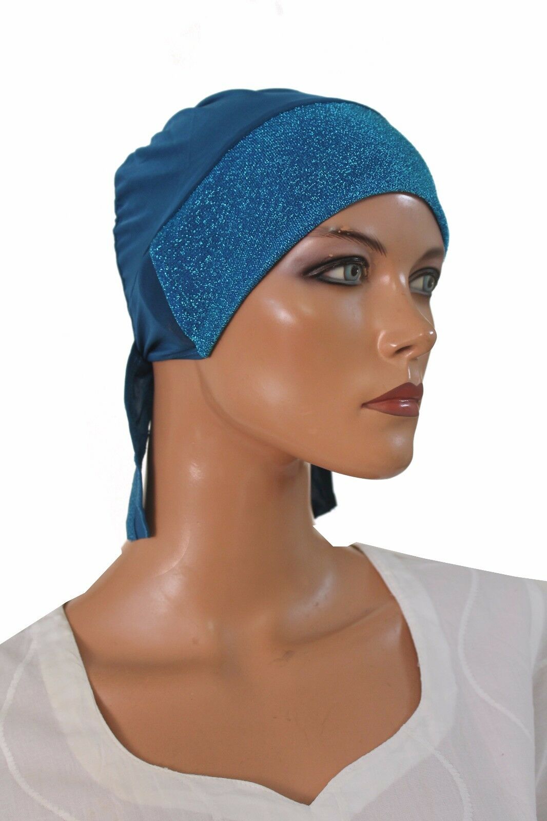 wholesale lot of 6 Hijab underscarf  Sparkle Hijab cap W Ties