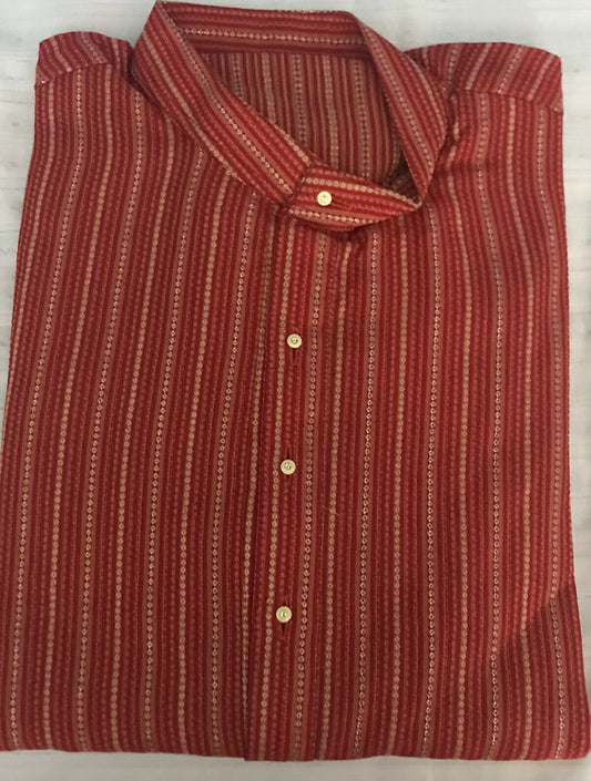 Red  Boys Kurta salwar kameez sherwani 2 pc Free shawl  Age ,14