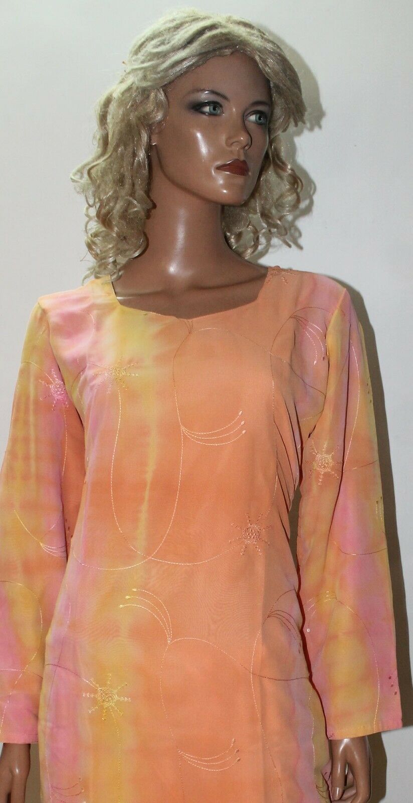 Orange Yellow  Salwar Suit Set By Inayah Patel chest size 44