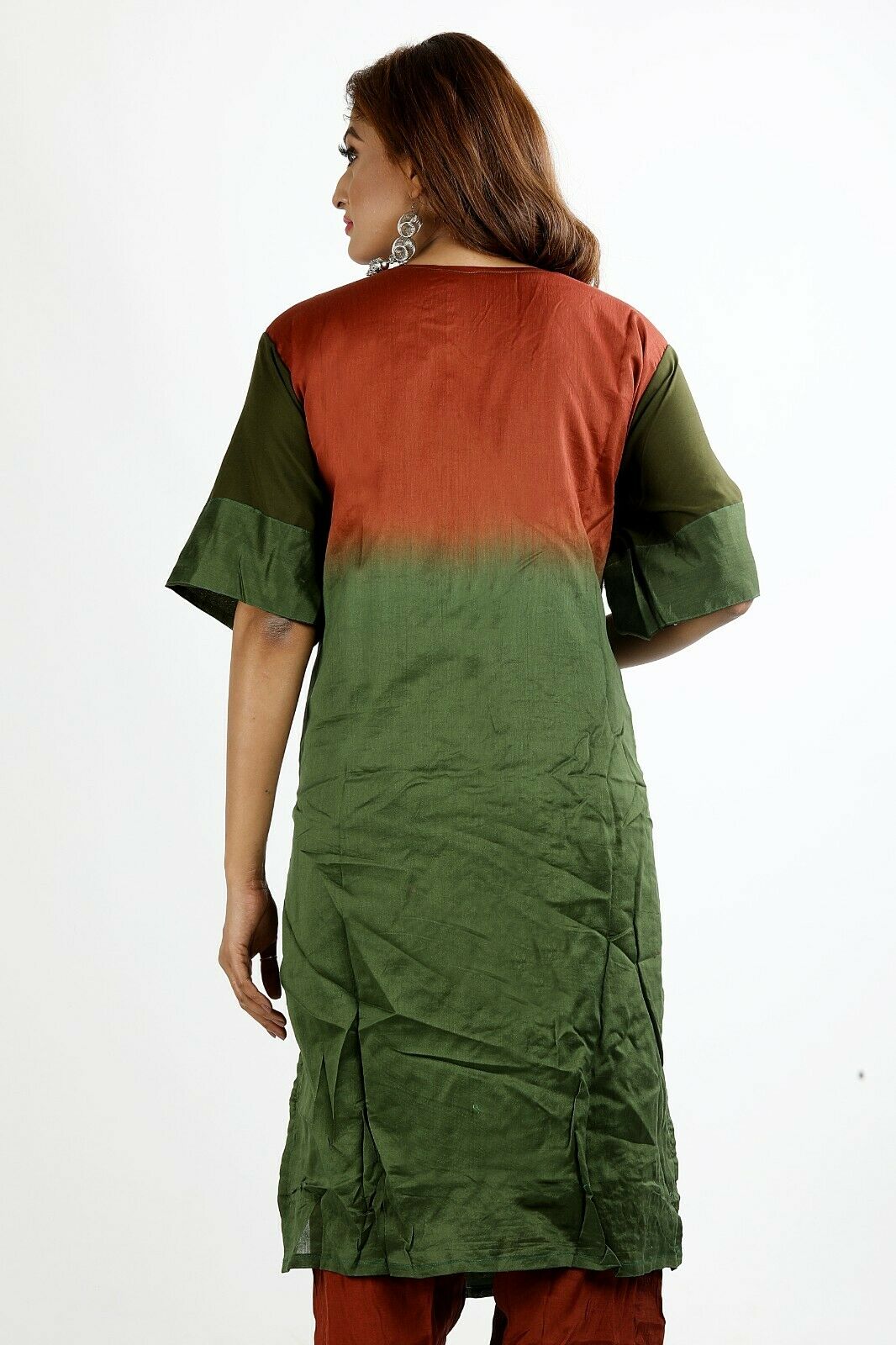 Green Crepe Hand Beads Designer salwar kameez Plus size 56 New arrivals