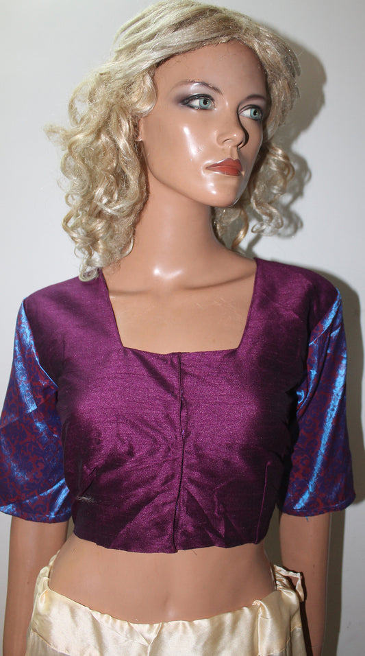 Purple  Saree Sari Blouse Chest Size 38