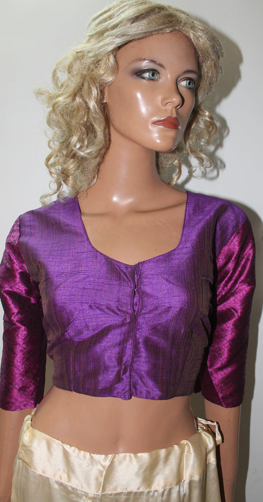 Purple  Saree Sari Blouse Chest Size 36