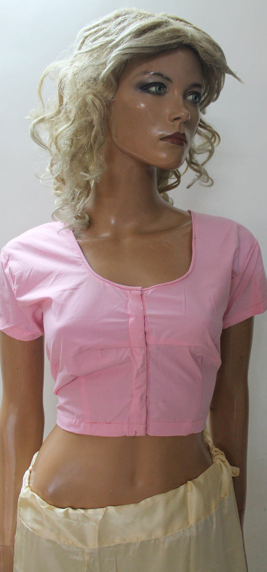 Pink  Designer Saree Sari Blouse Chest Size  36,38,