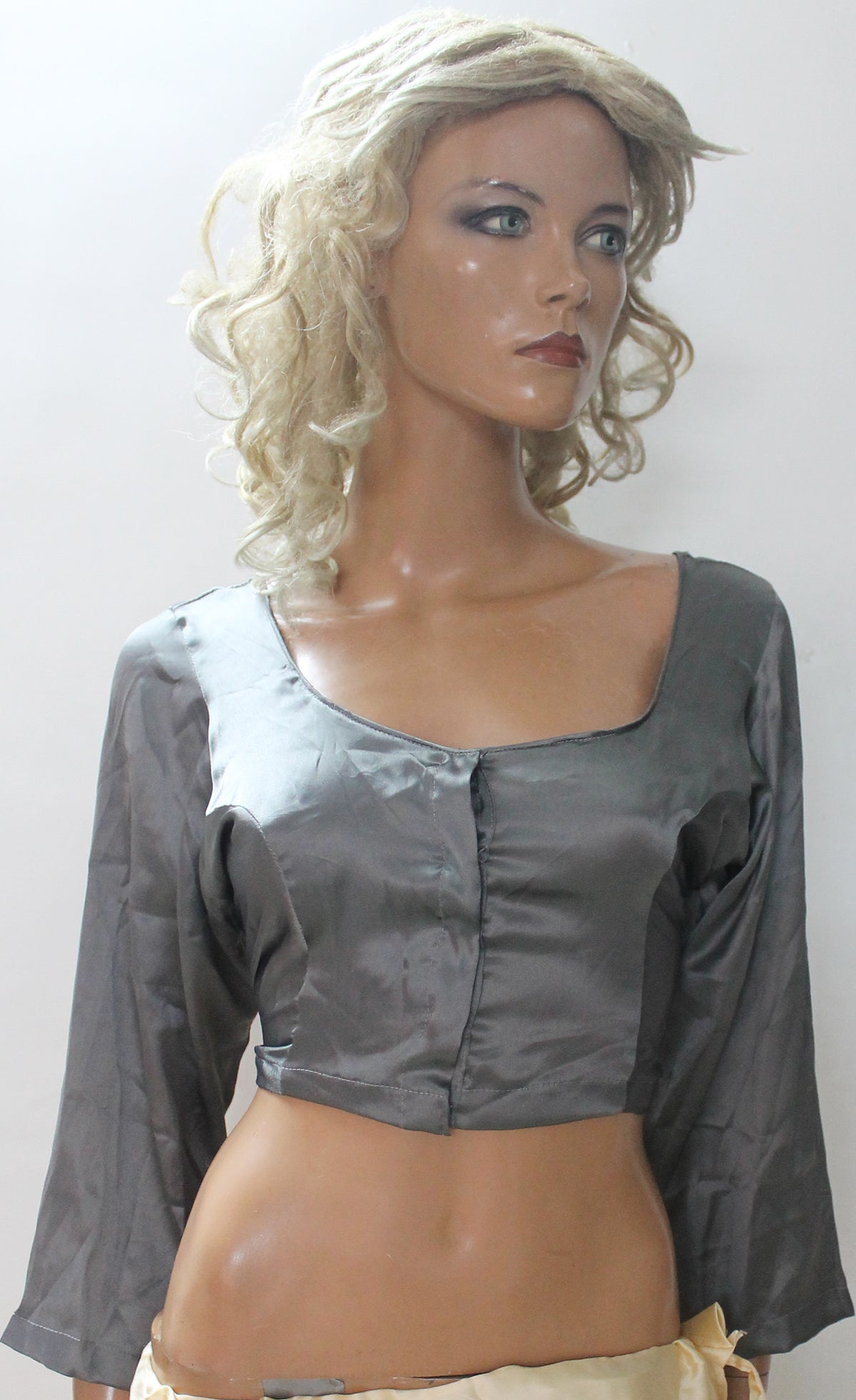 Gray Saree Sari Blouse Chest Size  42