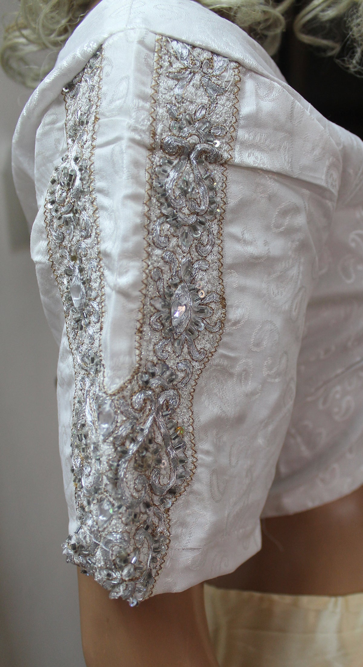White  Designer  Wear Saree Blouse Chest Size 38