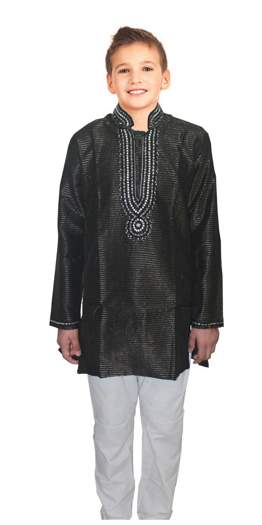 Black  India  Boys Kurta sherwani set Age 1  to  8