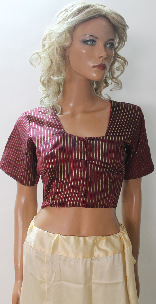 Burgundy Sari Blouse Chest size 36,38,40