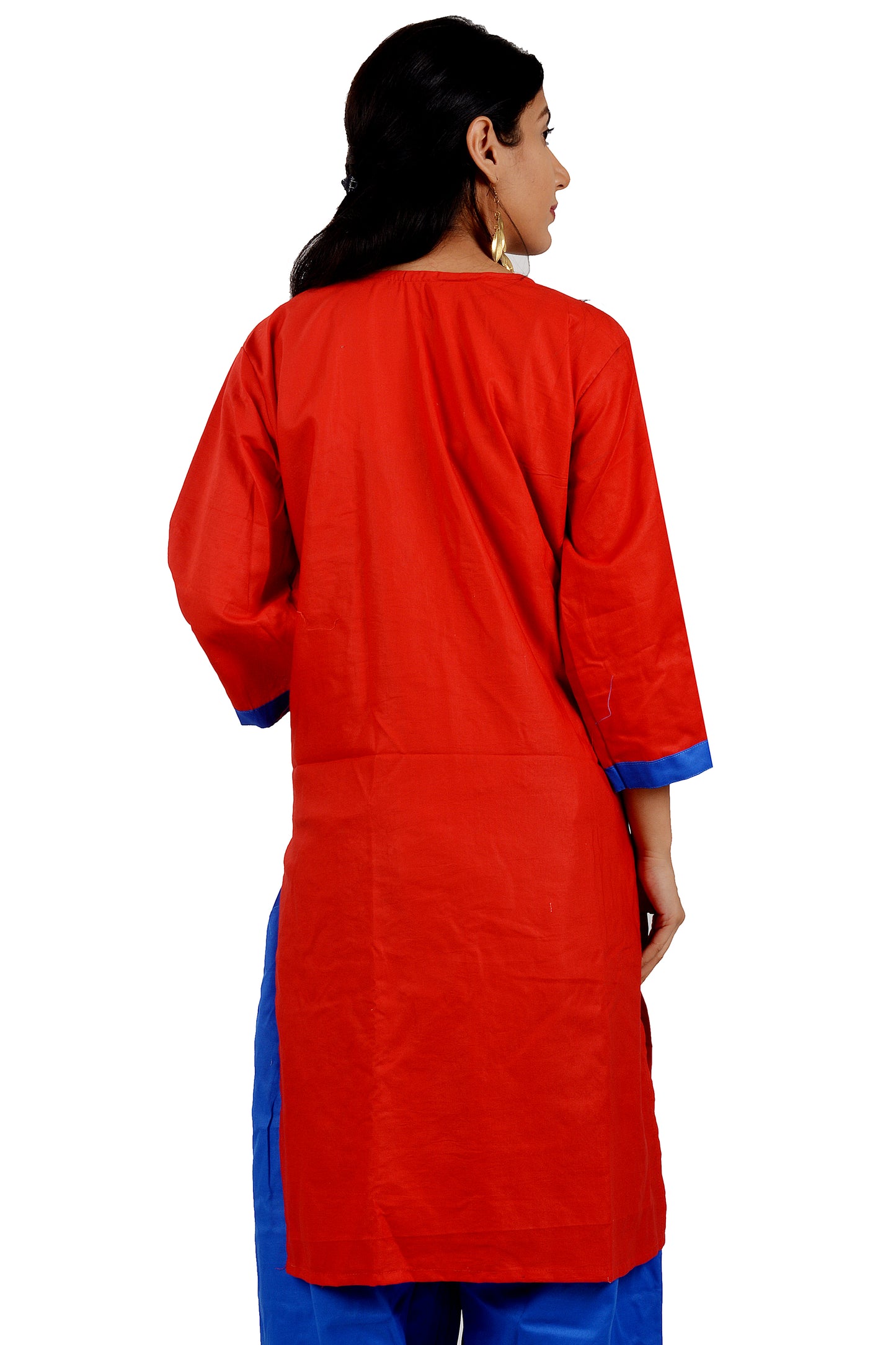 Red  Cotton Salwar kameez Dress  chest Size 46