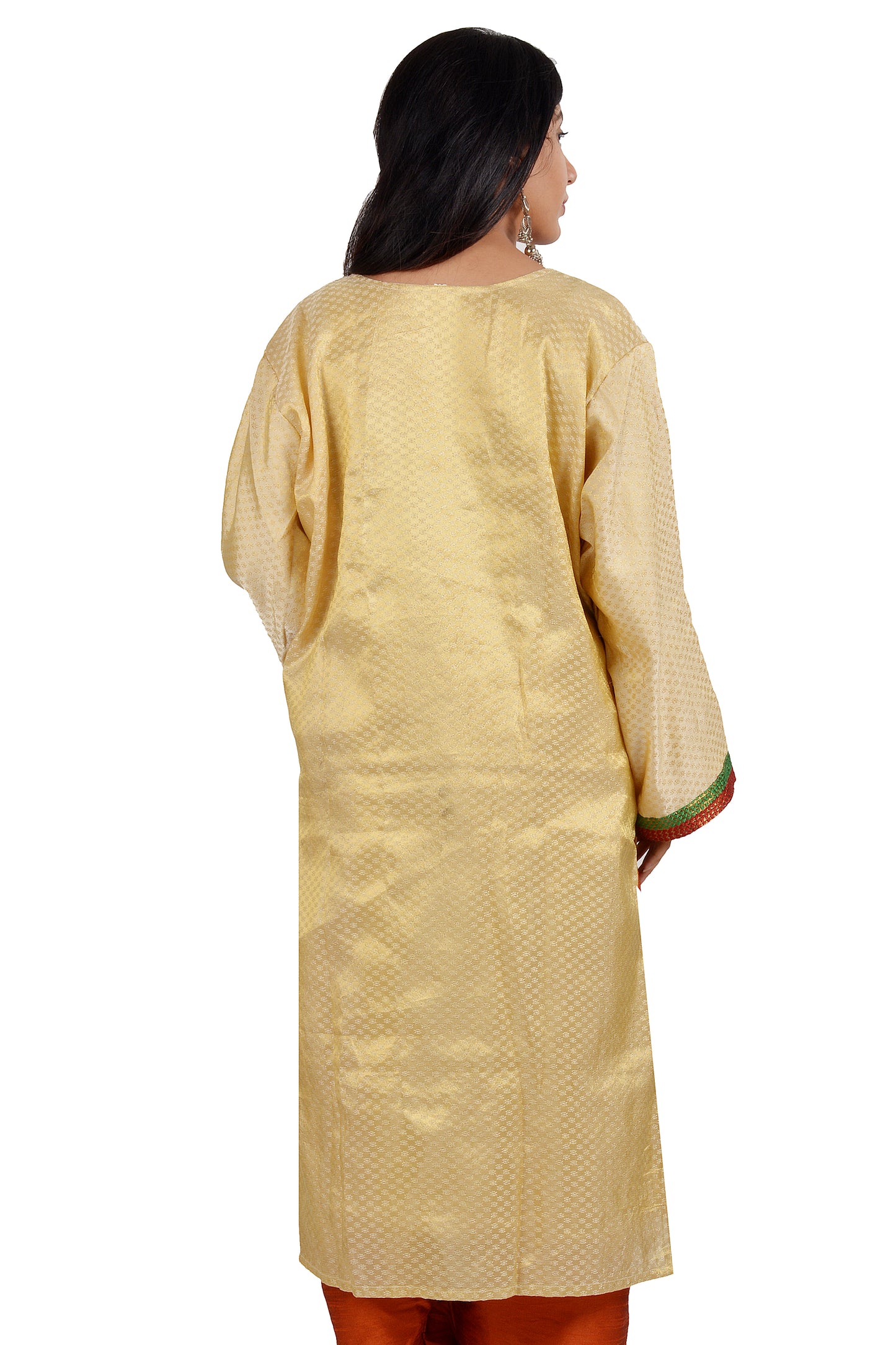 Gold High Quality Party Wear Salwar kameez Chest Size 48