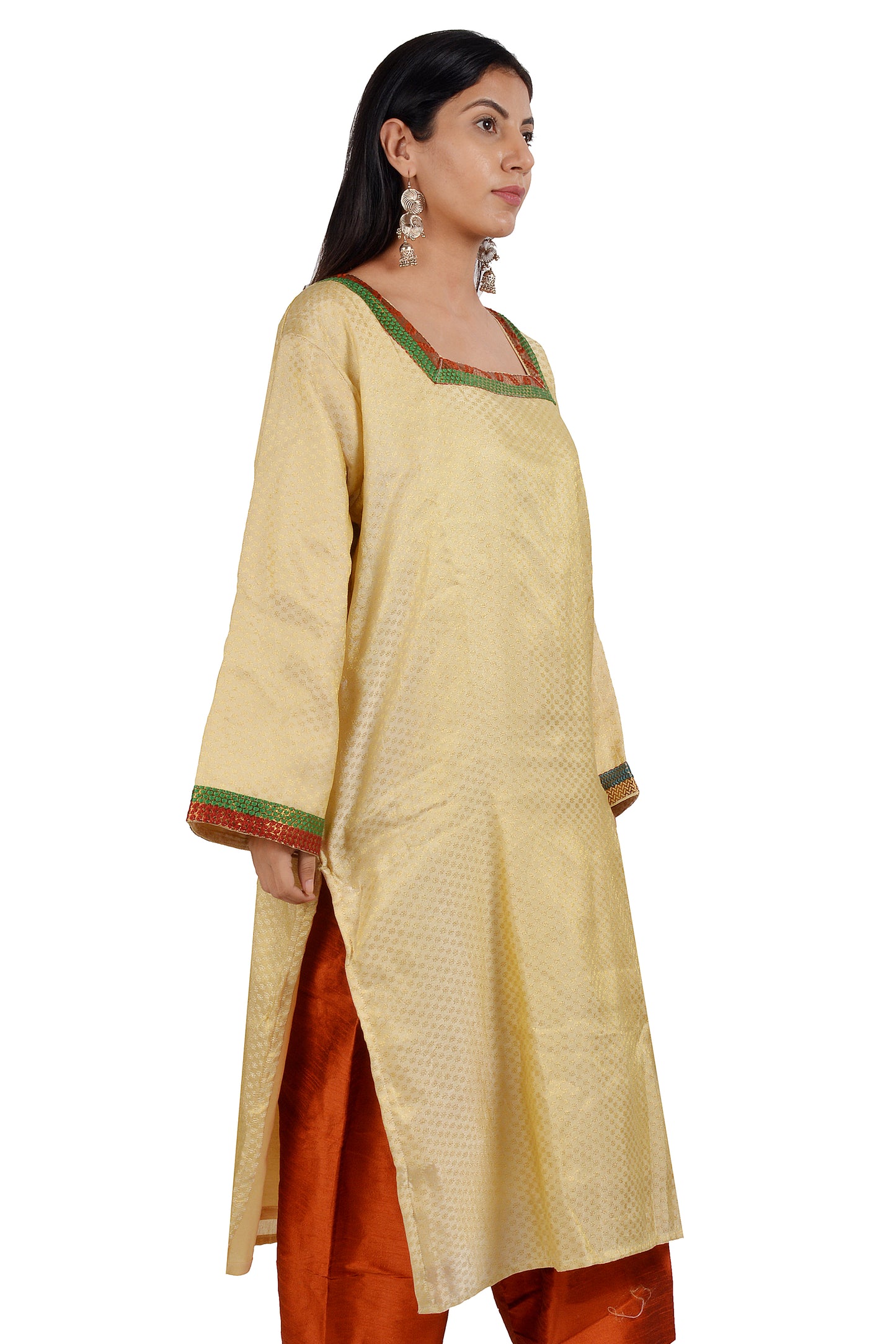 Gold High Quality Party Wear Salwar kameez Chest Size 48