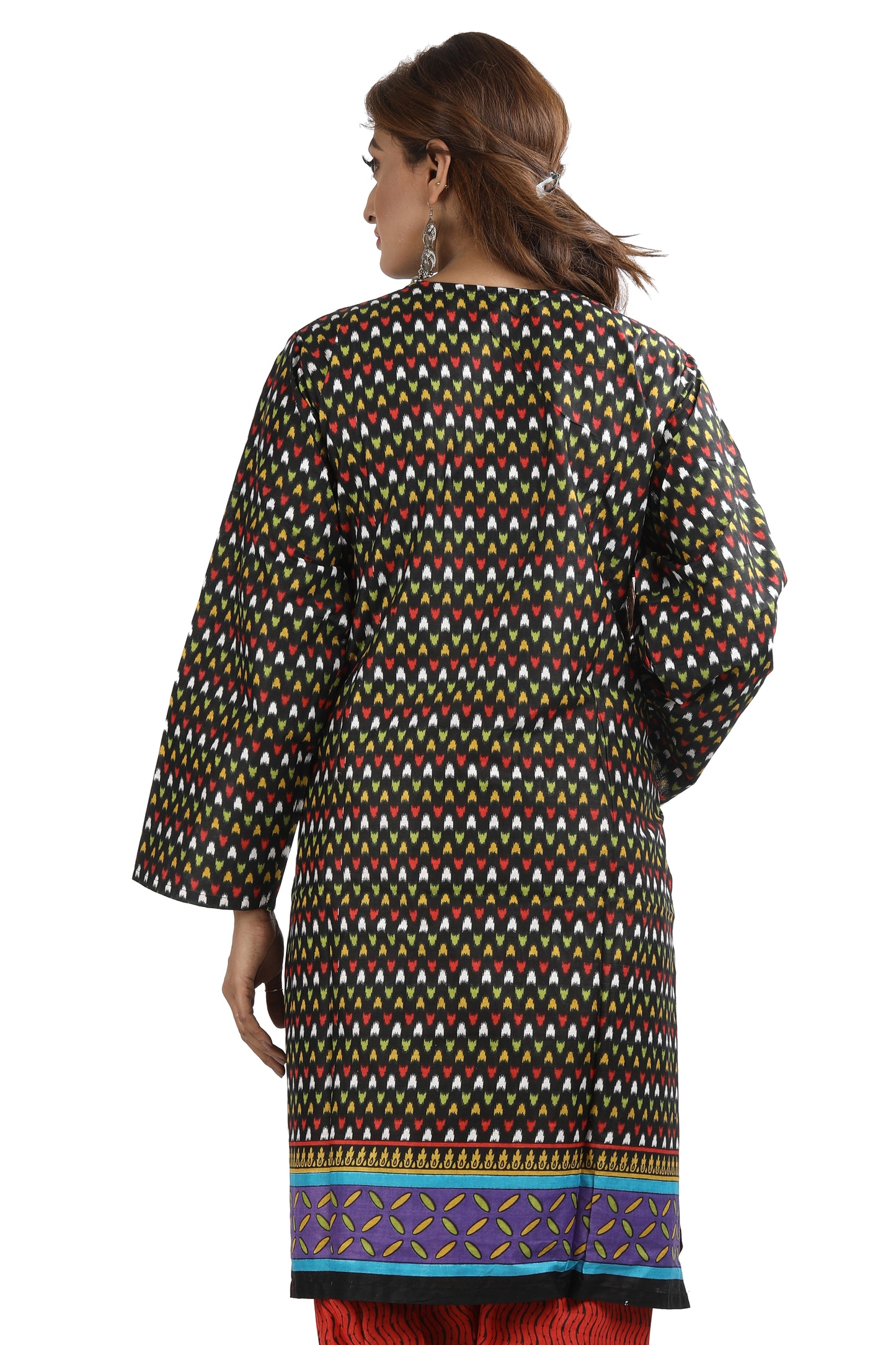 Black Cotton Salwar kameez chest Pus  size 52