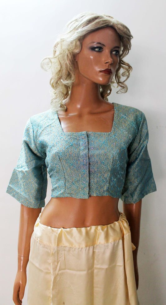 Blue Sari Blouse Chest size 42