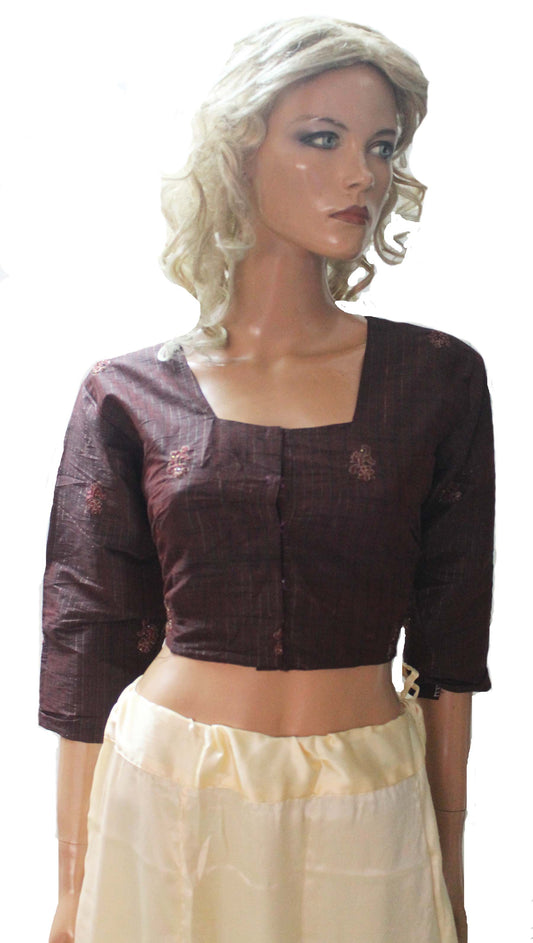 Brown Sari Blouse Chest size  38