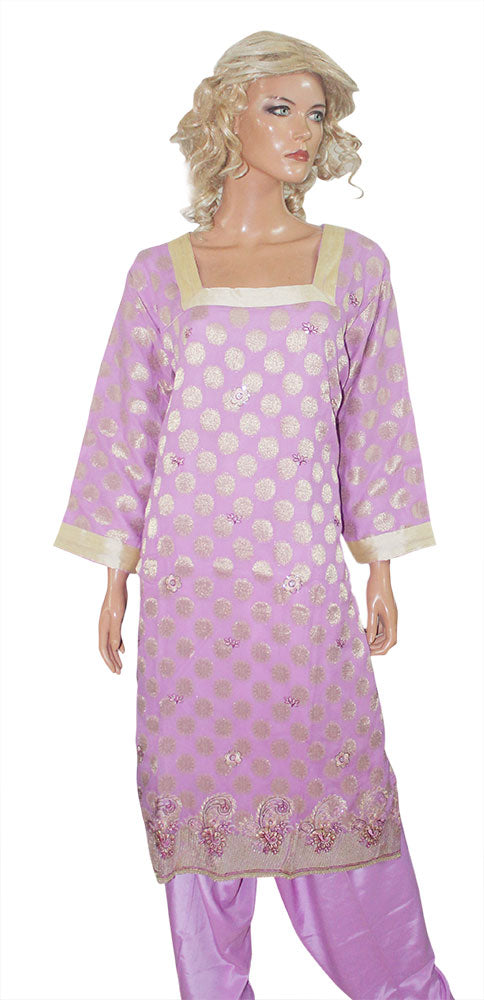 Purple Designer Formal Salwar kameez  Plus  Size 52