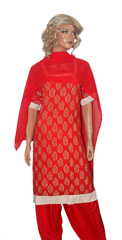 Red  Indian Wedding party wear Salwar kameez Dress Plus Size 50