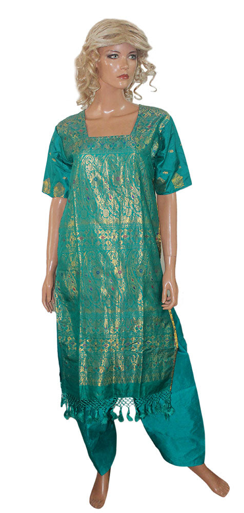 Green Designer party wear Formal Salwar kameez  Chest  Size 40