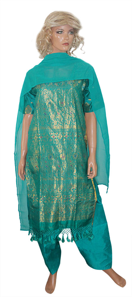 Green Designer party wear Formal Salwar kameez  Chest  Size 40