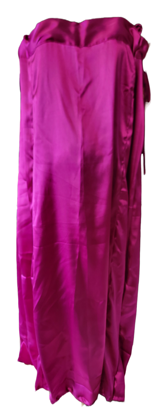 Pink Satin Indian sari saree Petticoat Underskirt  Adjustable waist