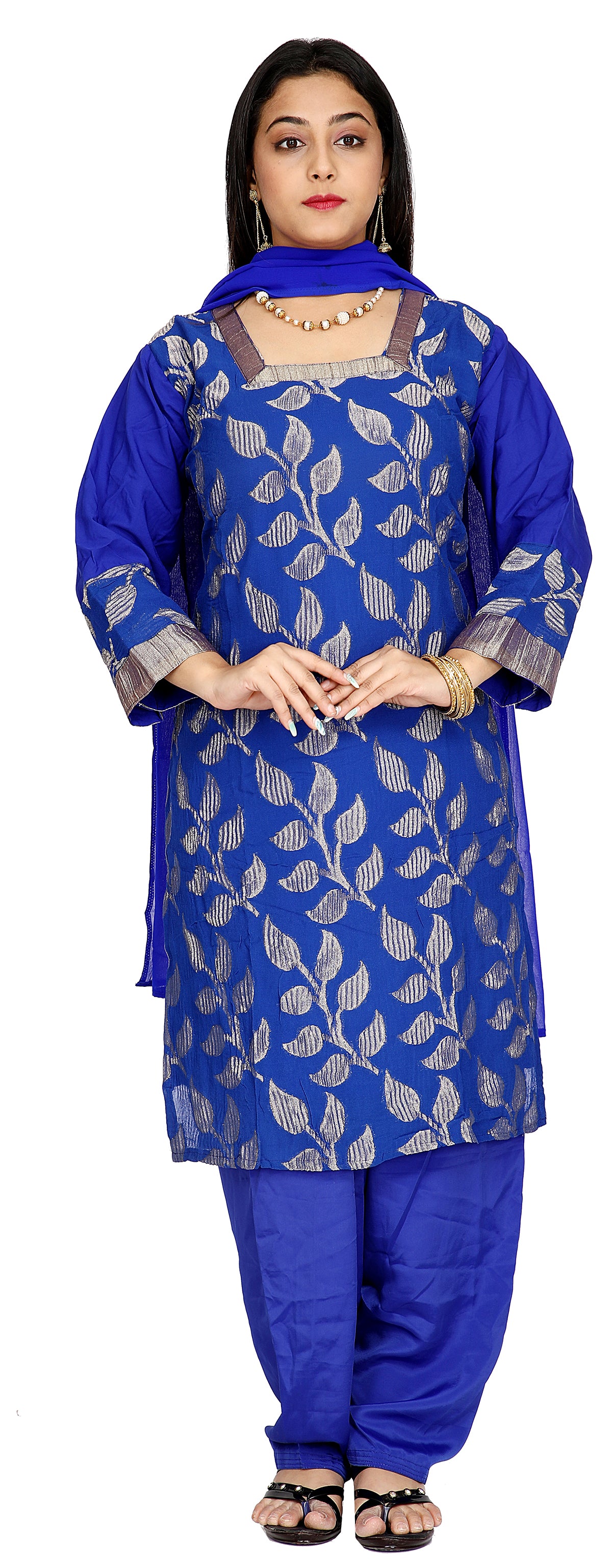 Blue  Designer Salwar kameez Dress Chest  Size 46