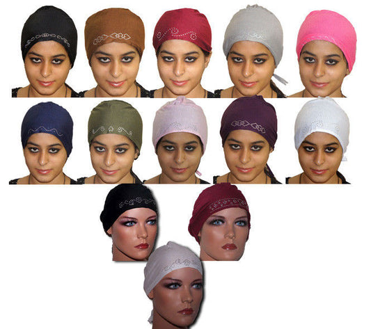 wholesale lot of 12 Hijab underscarf  caps bonnet  Hijabs Hejab islamic clothing