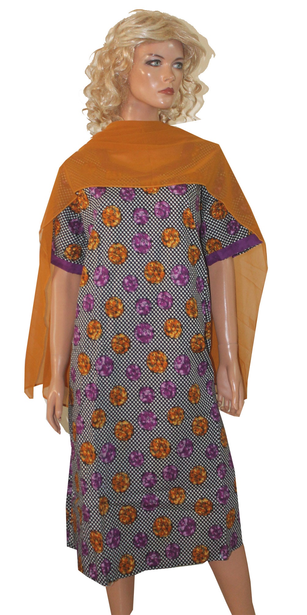 Black Cotton Kurta With Free Salwar and Dupatta Plus size 56