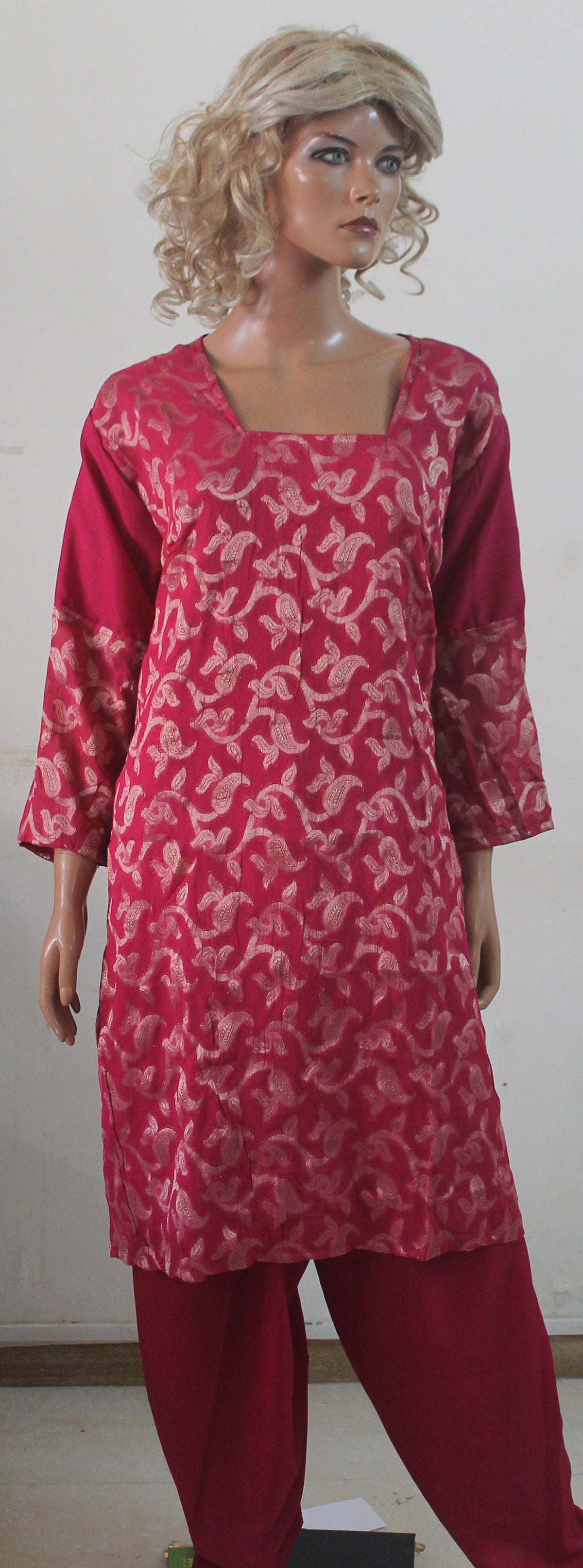 Pink  Indian Dress Salwar Kameez Chest Plus  size  54