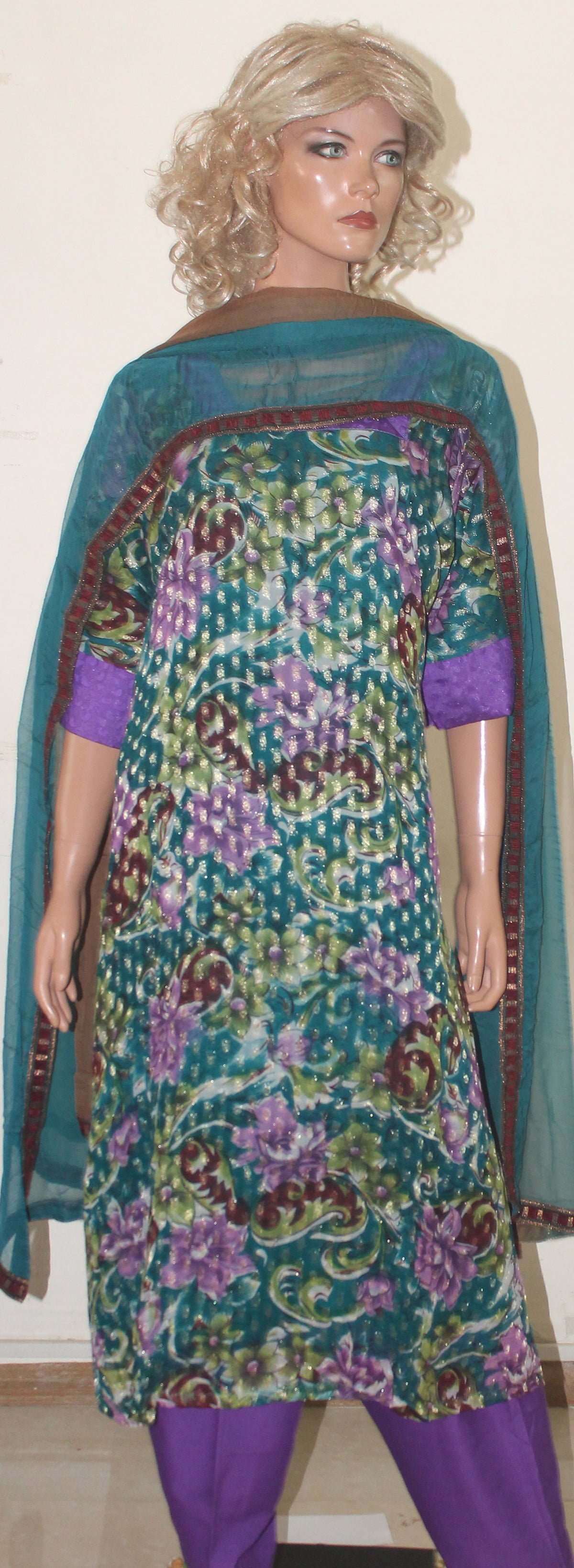 Green Indian Dress Salwar Kameez Chest Plus  size  54