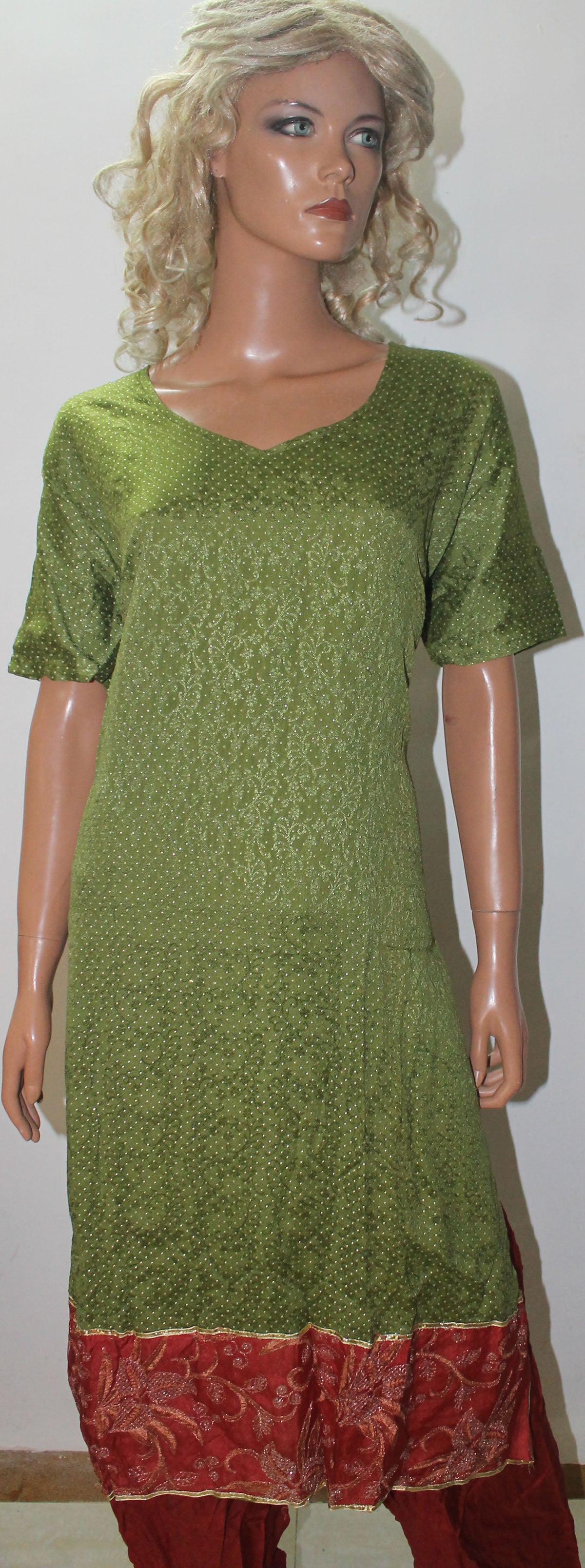 Green Indian Wedding party wear Formal Salwar kameez Dress Plus Size 52