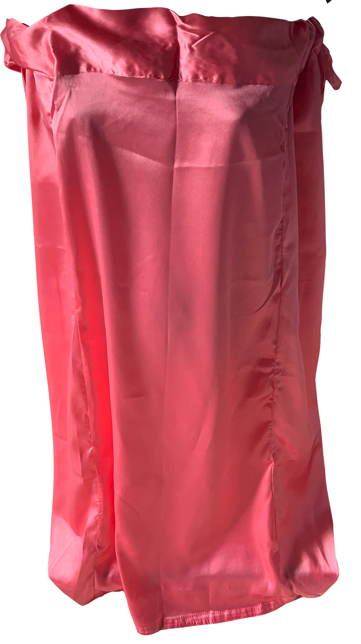 Rose Pink Satin Indian Saree Sari Petticoat Underskirt