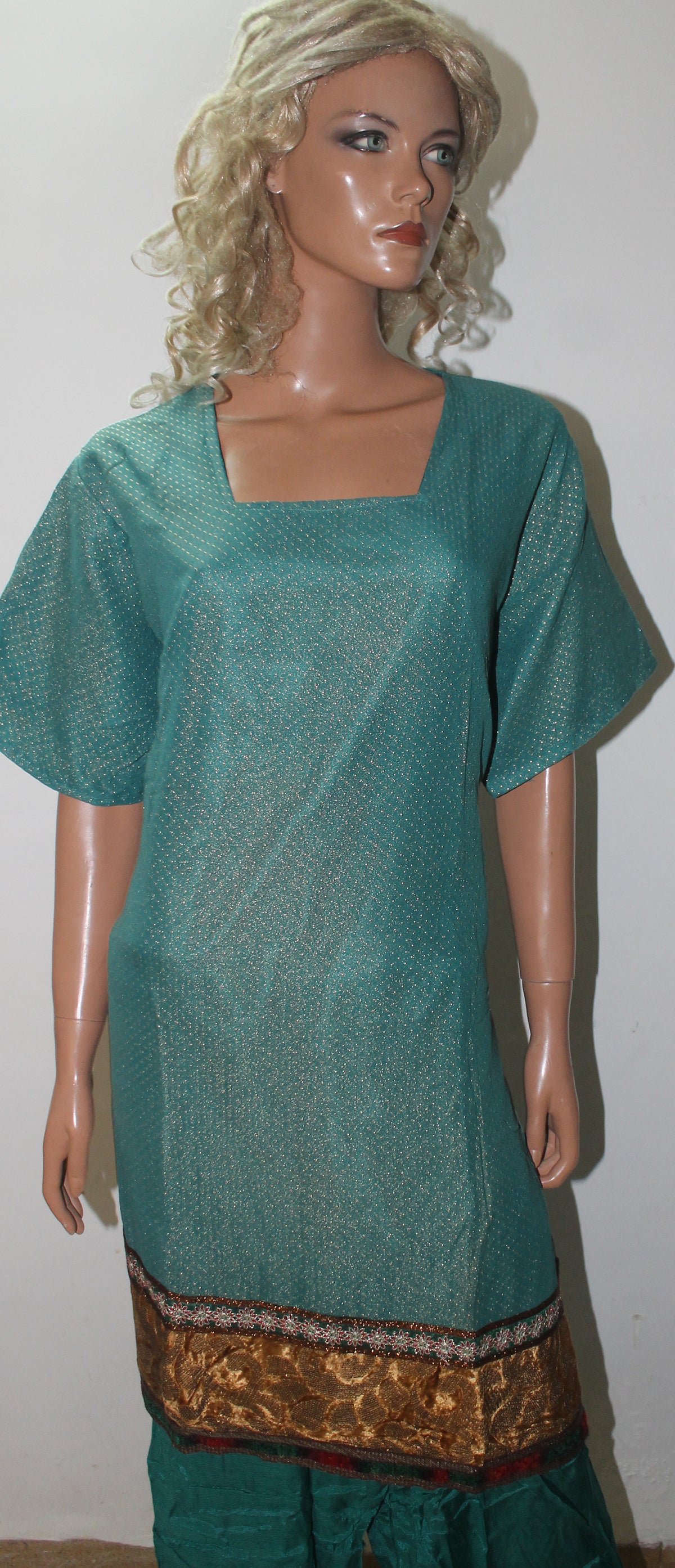 Green Salwar kameez Dress Chest plus  Size 50