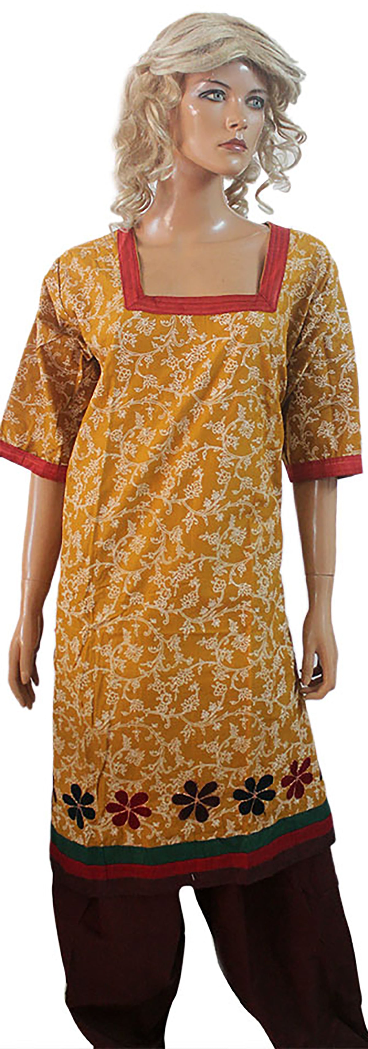 Brown Salwar Kameez Cotton  chest size 50