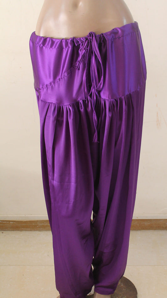 Purple Indian Salwar Match Kurta Mameez High Quality Satin