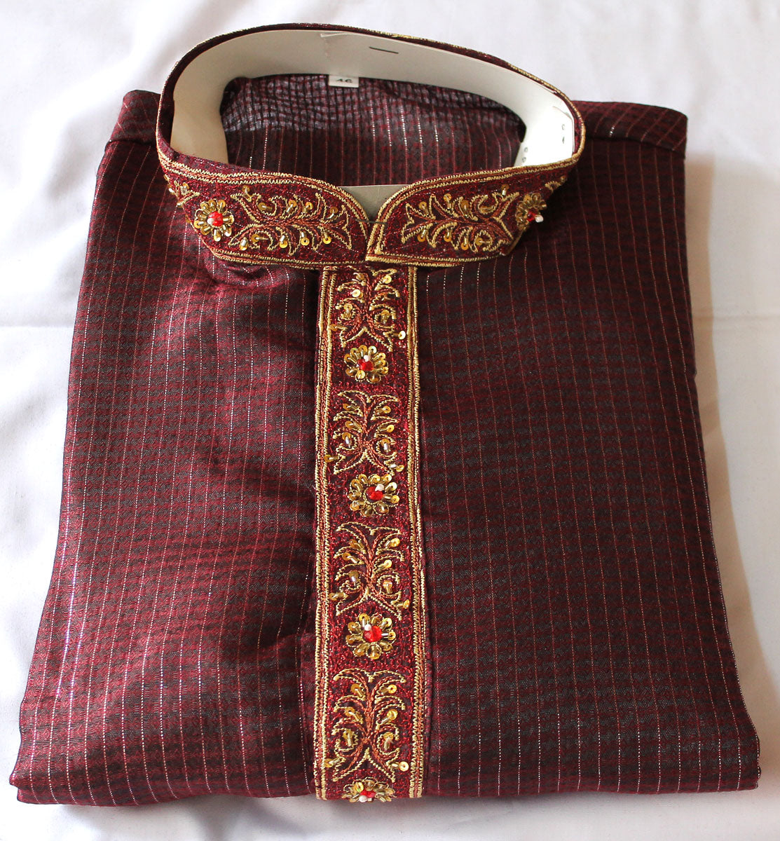 Burgundy  Boys  Kurta Pajama Set New Indian Clothing size Age  13,14