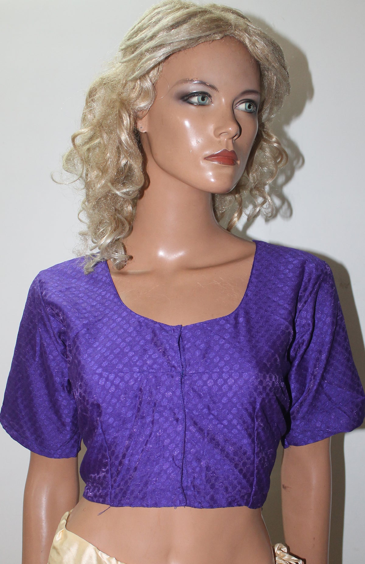 Purple Designer Saree Blouse Chest Size 36,38,40