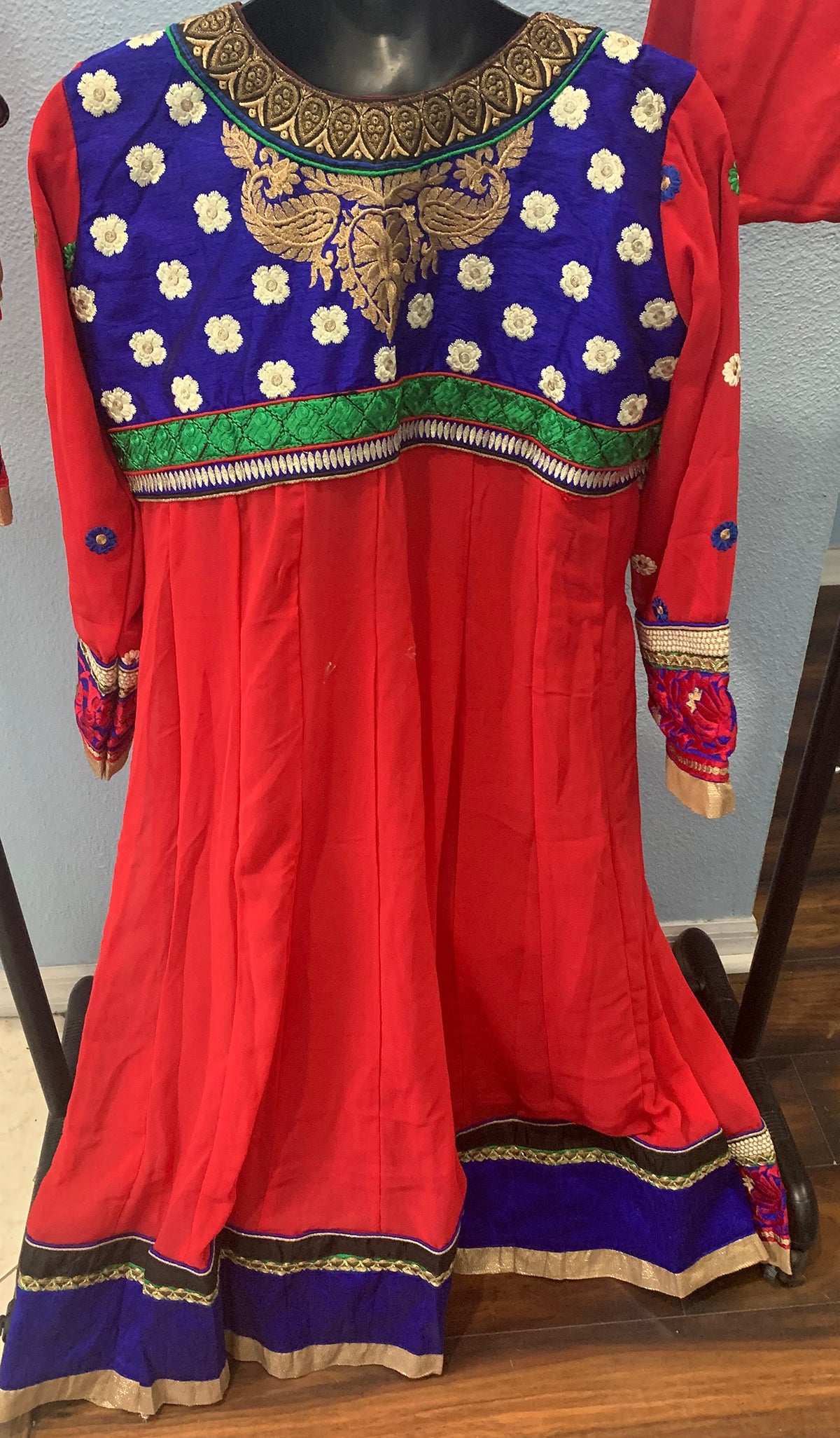 Red Anarkali Designer Dress Indian Wedding party Wear Chest size 38,40,42