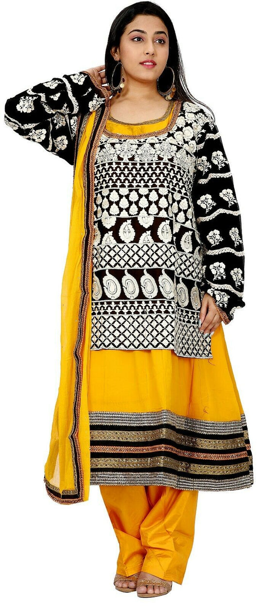 Yellow Salwar Kameez for Women | Designer Partywear Dress for Women