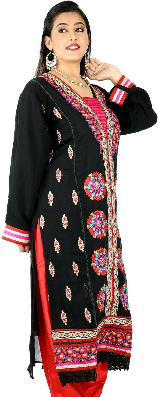 Black and Red Salwar Kameez for Women | Designer Partywear Dress for Women