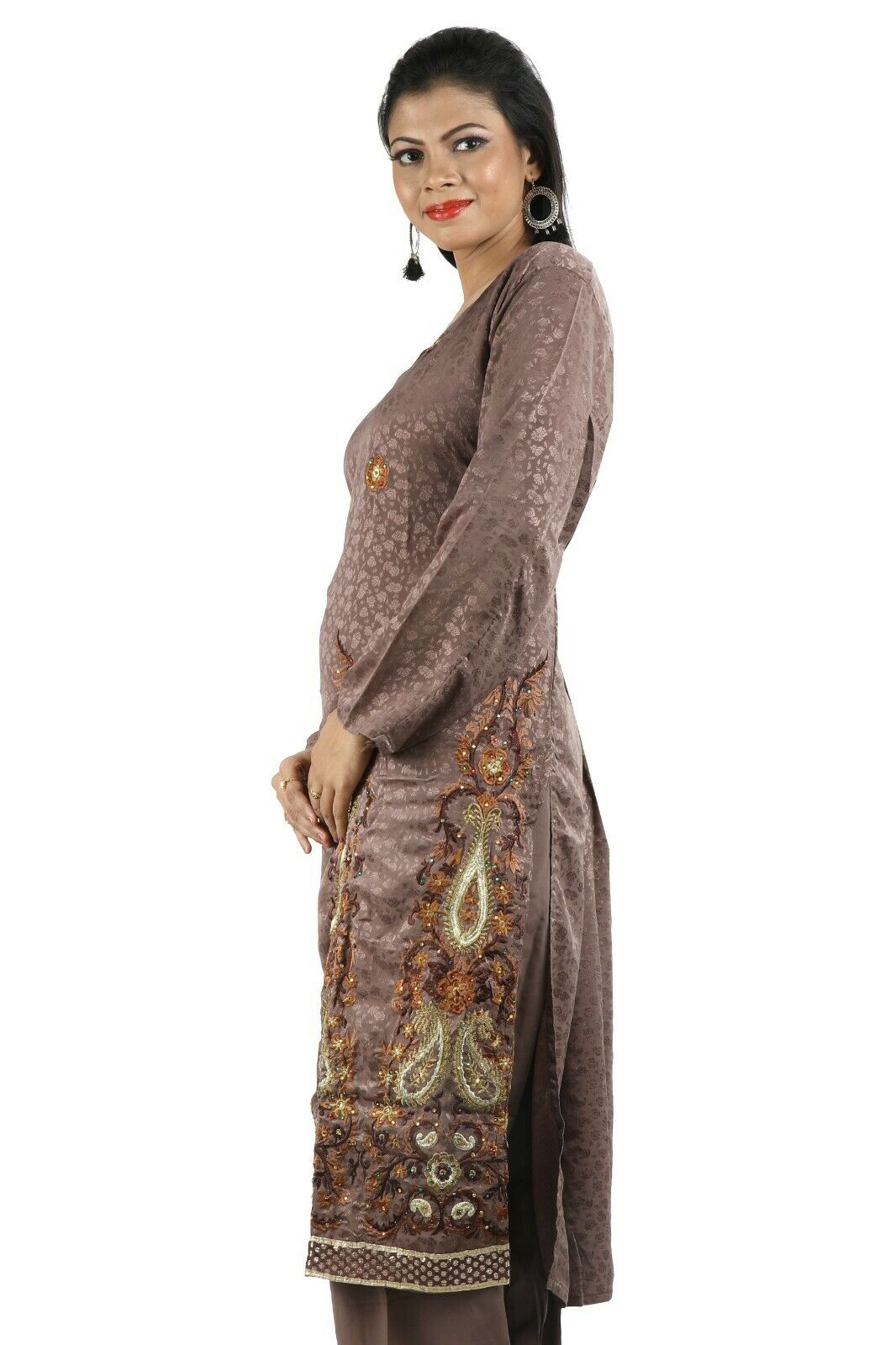 Brown Salwar Kameez for Women | Designer Partywear Dress for Women