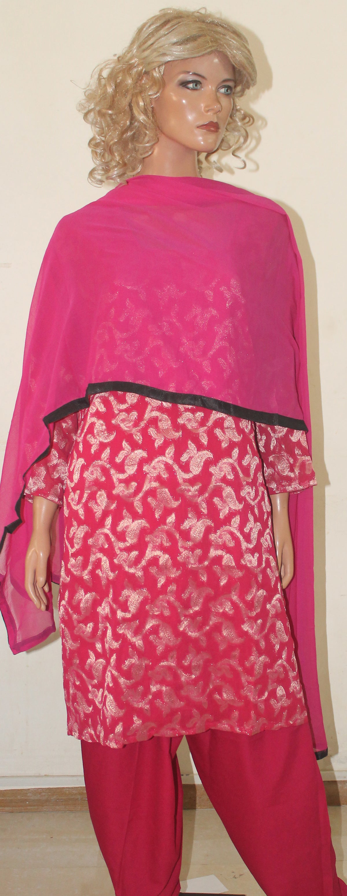 Pink  Indian Dress Salwar Kameez Chest Plus  size  54
